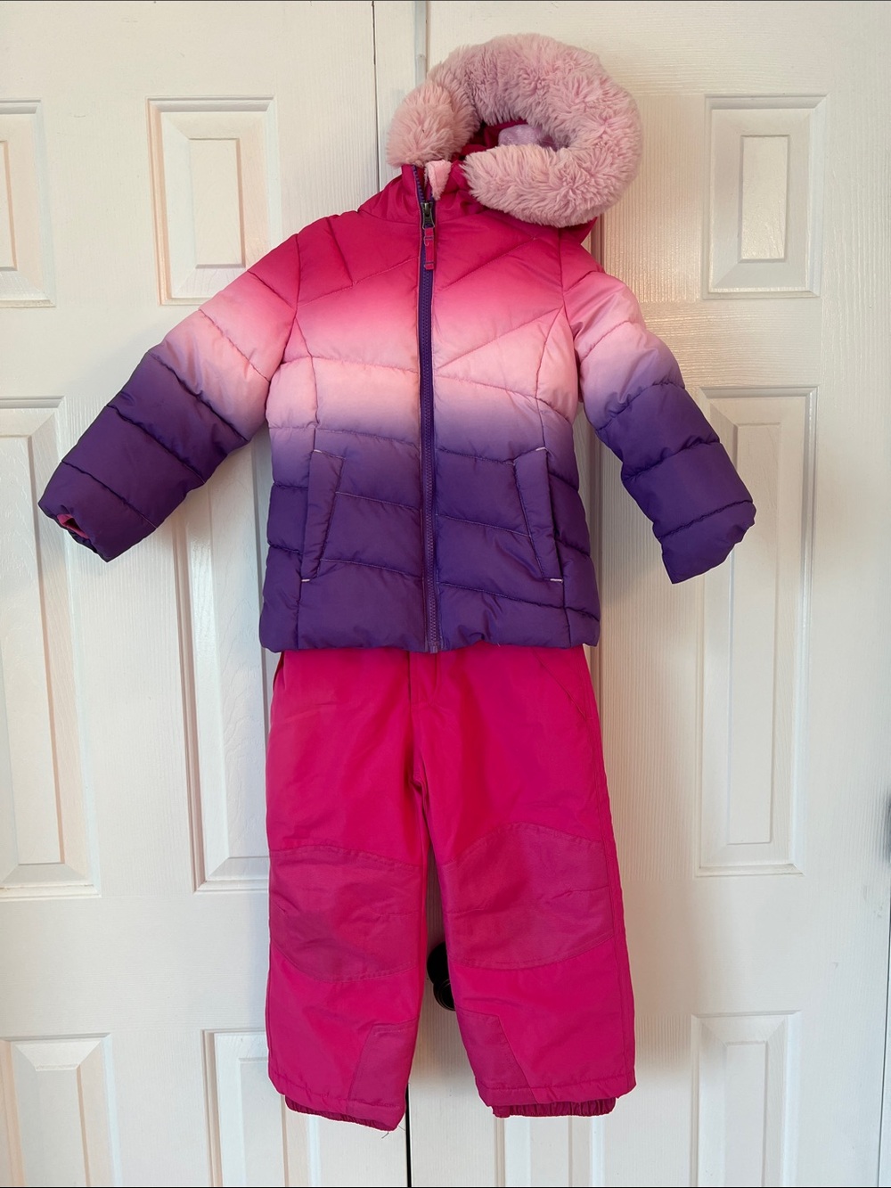 Snozu Kids Snow Suit Overalls and Puffer Set